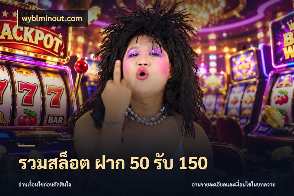 รวมสล็อต ฝาก 50 รับ 150 รูปแบบโบนัสกับสิทธิ์ของสายเกม กับ wyblminout.com
