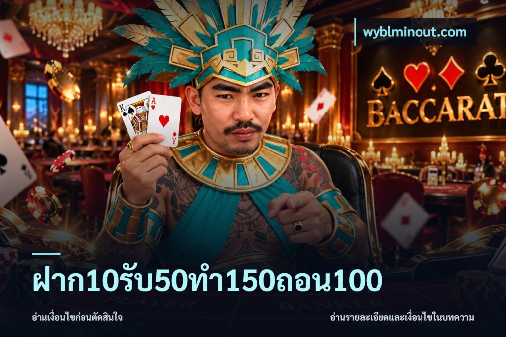 ฝาก10รับ50ทํา150ถอน100