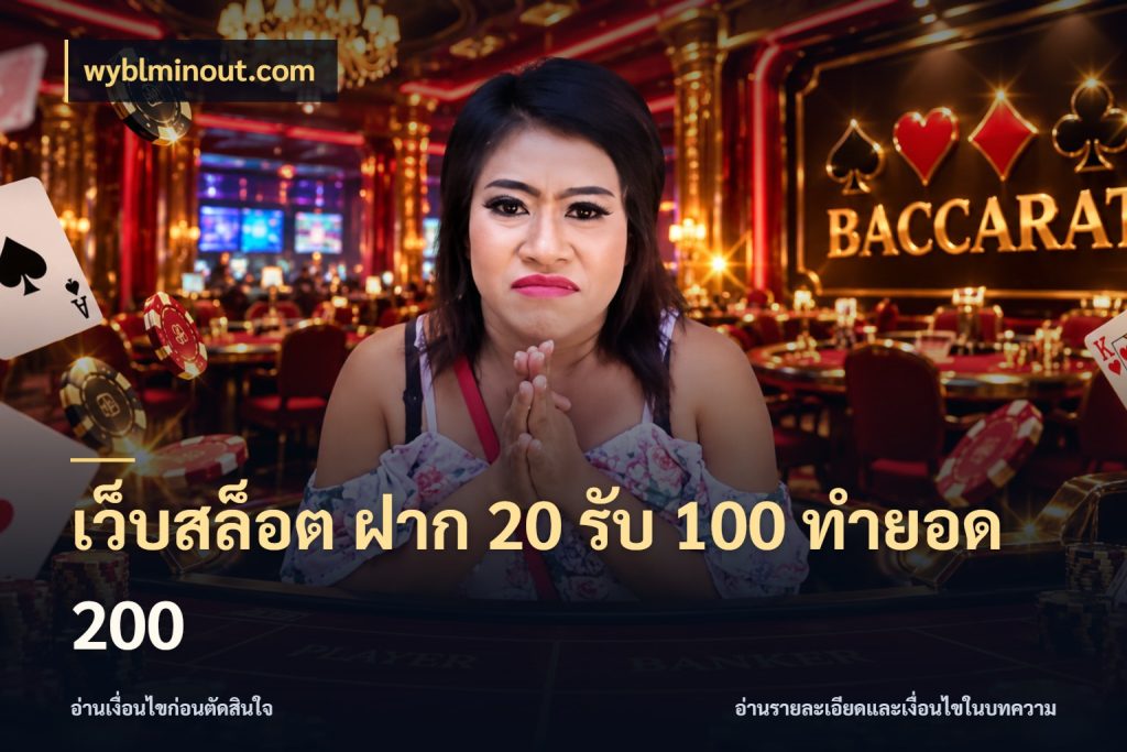 เว็บสล็อต ฝาก 20 รับ 100 ทำยอด 200 สายโบนัสเลือกจังหวะสนุกได้อย่างไร สไตล์ wyblminout.com