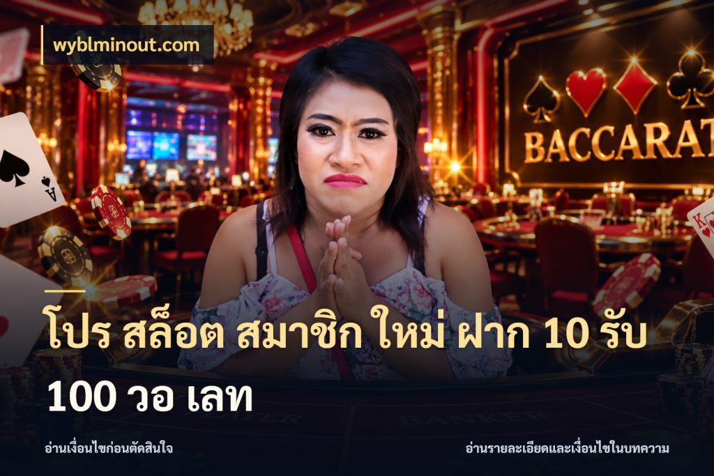 โปร สล็อต สมาชิก ใหม่ ฝาก 10 รับ 100 วอ เลท สายโบนัสเลือกจังหวะสนุกได้อย่างไร กับ wyblminout.com