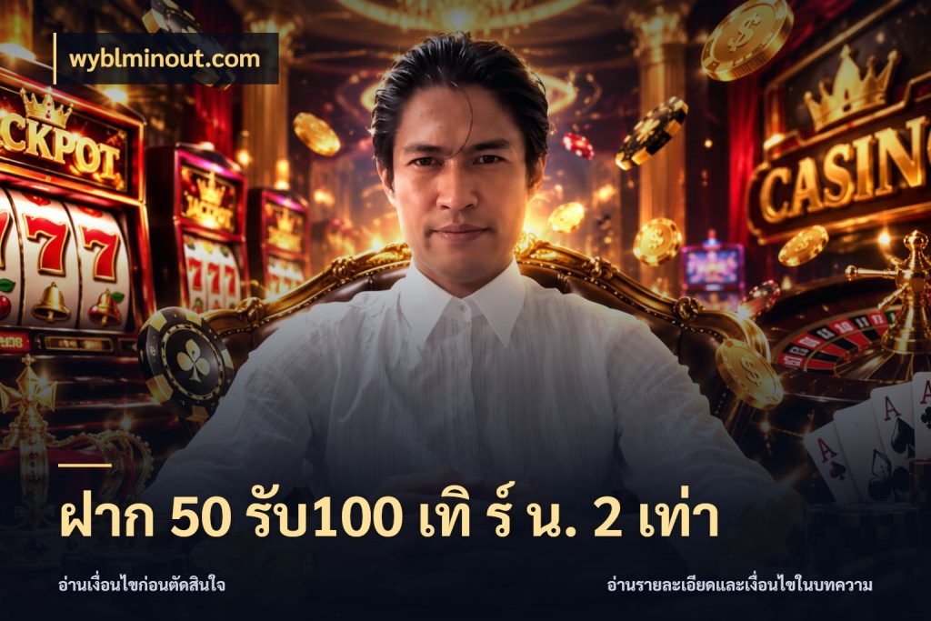 ฝาก 50 รับ100 เทิ ร์ น. 2 เท่า เครดิตกับรูปแบบโปรที่ตรงใจ ในมุม wyblminout.com
