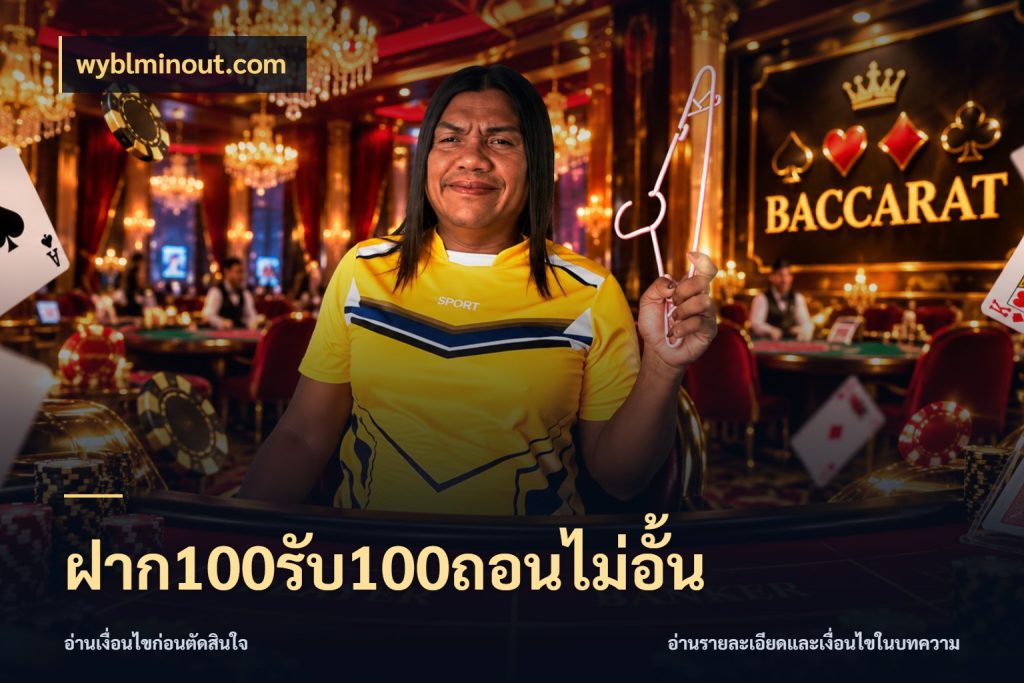 ฝาก100รับ100ถอนไม่อั้น โปรยอดรับที่สายเกมสนใจ กับ wyblminout.com