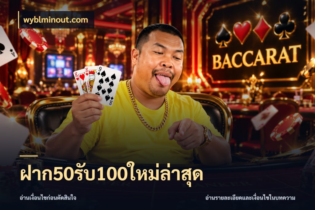 ฝาก50รับ100ใหม่ล่าสุด สีสันของโปรฝากและยอดรับ ในมุม wyblminout.com