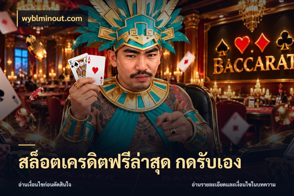 สล็อตเครดิตฟรีล่าสุด กดรับเอง จับมุมเด่นของเครดิตฟรีให้ตรงใจ กับ wyblminout.com