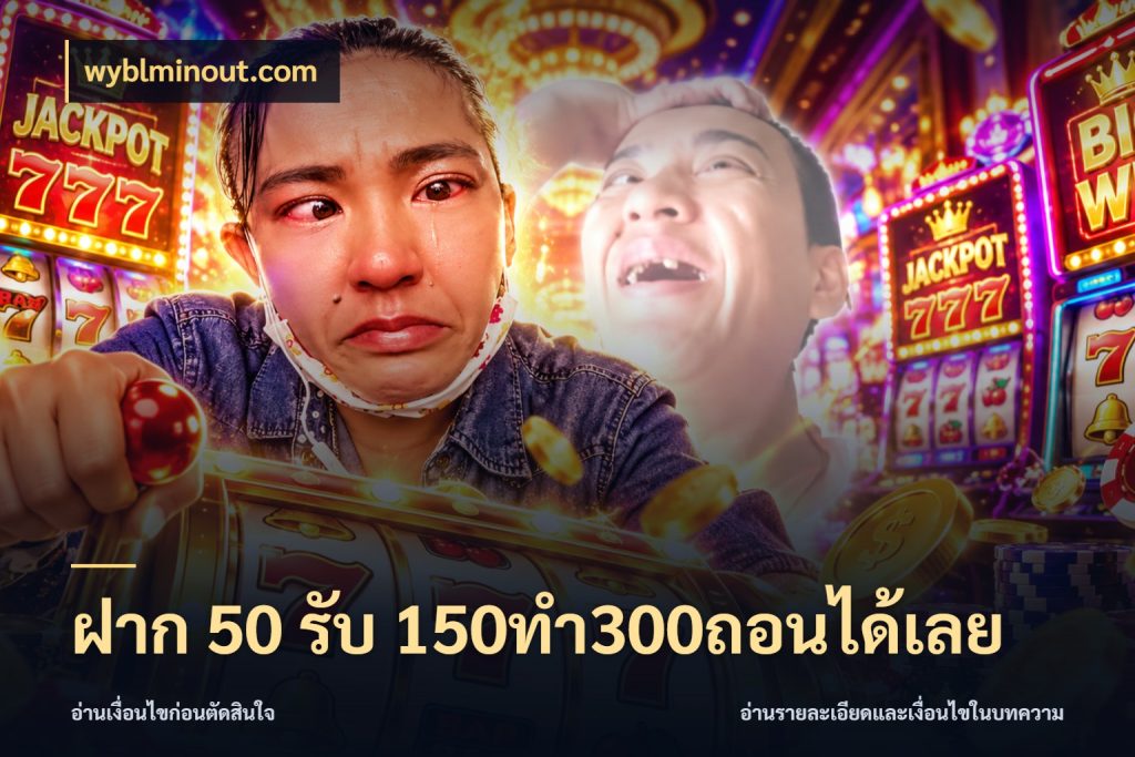 ฝาก 50 รับ 150ทำ300ถอนได้เลย โปรกับเกมที่ชอบเลือกให้ตรงสไตล์ สไตล์ wyblminout.com