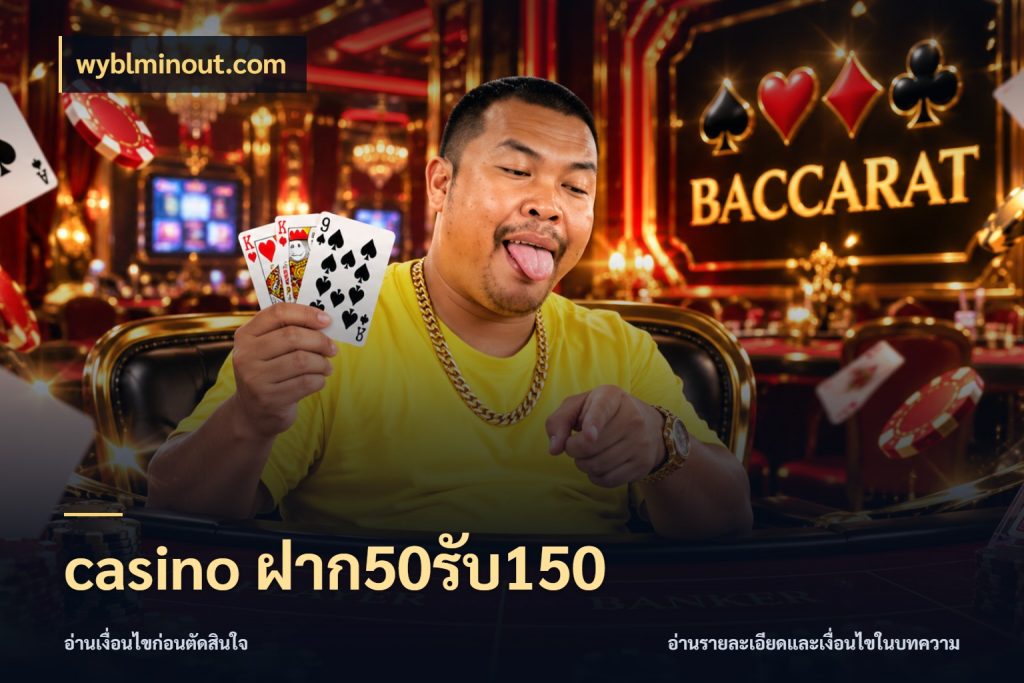 casino ฝาก50รับ150 wyblminout.com โปรยอดรับที่สายเกมสนใจ