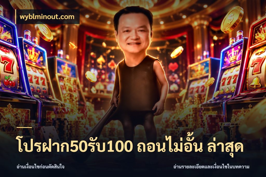 โปรฝาก50รับ100 ถอนไม่อั้น ล่าสุด เครดิตกับรูปแบบโปรที่ตรงใจ กับ wyblminout.com