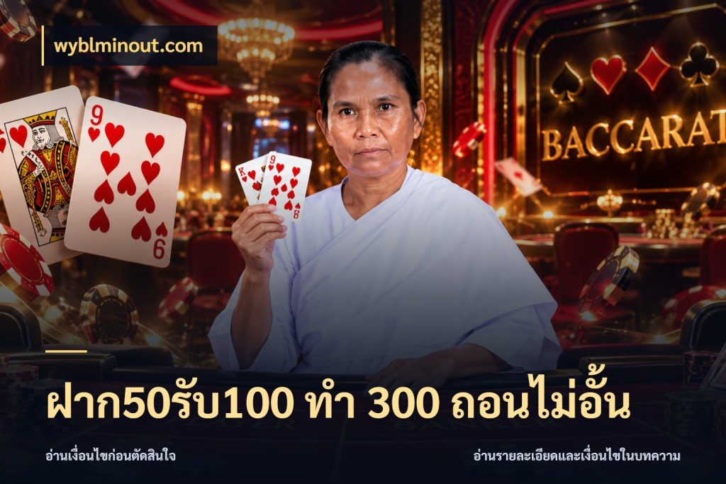 ฝาก50รับ100 ทํา 300 ถอนไม่อั้น รูปแบบโบนัสกับสิทธิ์ของสายเกม สไตล์ wyblminout.com