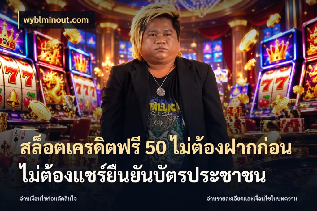 สล็อตเครดิตฟรี 50 ไม่ต้องฝากก่อนไม่ต้องแชร์ยืนยันบัตรประชาชน จากชื่อเครดิตฟรีสู่ความสนุกที่เข้าใจได้ ในมุม wyblminout.com