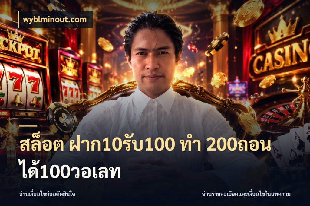 สล็อต ฝาก10รับ100 ทํา 200ถอนได้100วอเลท สายโบนัสเลือกจังหวะสนุกได้อย่างไร ในมุม wyblminout.com