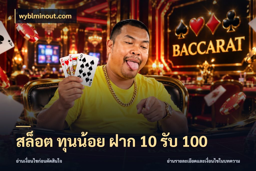 สล็อต ทุนน้อย ฝาก 10 รับ 100 wyblminout.com โปรยอดรับที่สายเกมสนใจ