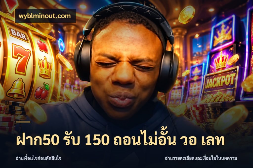 ฝาก50 รับ 150 ถอนไม่อั้น วอ เลท โปรกับเกมที่ชอบเลือกให้ตรงสไตล์ สไตล์ wyblminout.com