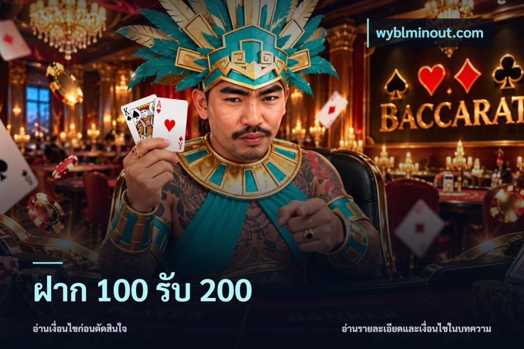 ฝาก 100 รับ 200