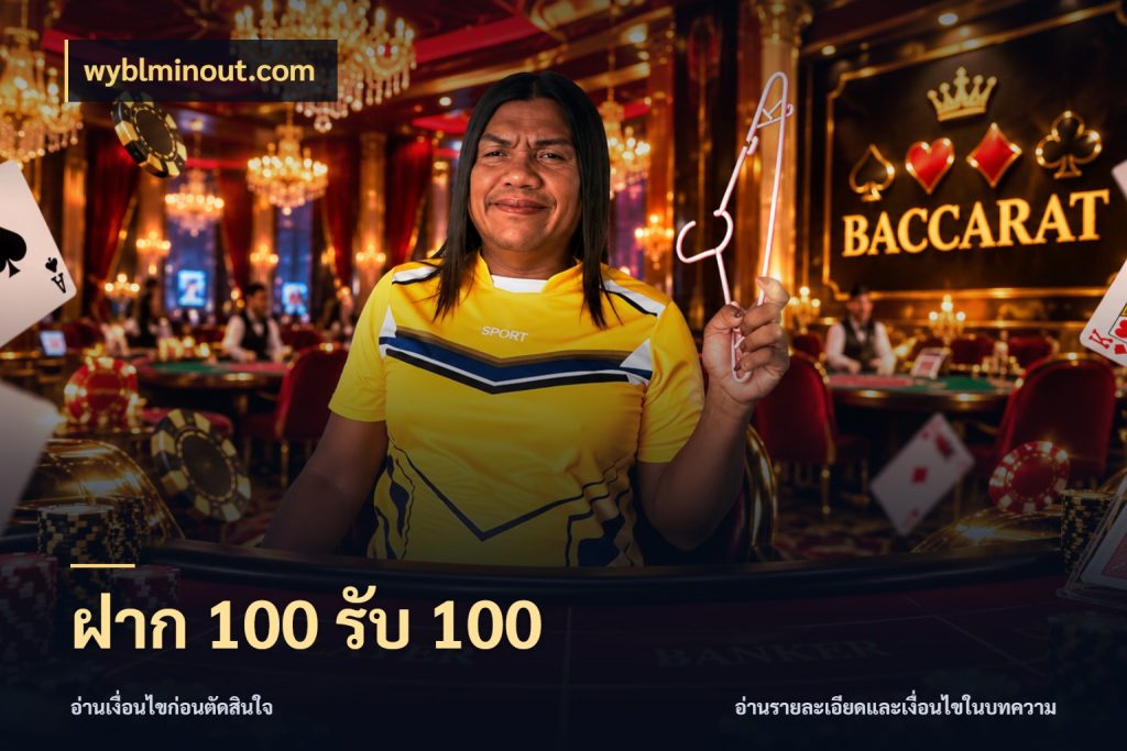 ฝาก 100 รับ 100 ยอดฝากและยอดรับในมุมของคนชอบลุ้น กับ wyblminout.com