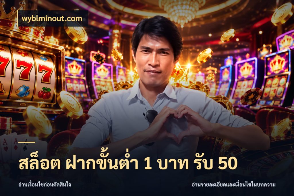 สล็อต ฝากขั้นต่ำ 1 บาท รับ 50 สายโบนัสเลือกจังหวะสนุกได้อย่างไร กับ wyblminout.com