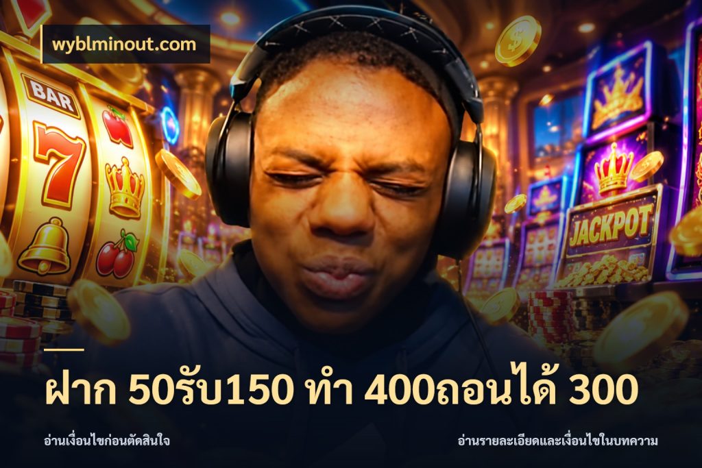 ฝาก 50รับ150 ทํา 400ถอนได้ 300 จับประเด็นยอดรับก่อนเลือกความสนุก กับ wyblminout.com