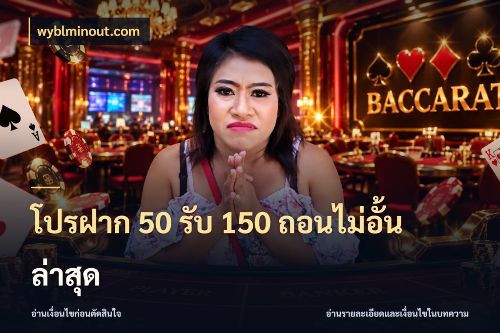 โปรฝาก 50 รับ 150 ถอนไม่อั้นล่าสุด wyblminout.com สนุกกับตัวเลือกโปรในสไตล์ของคุณ