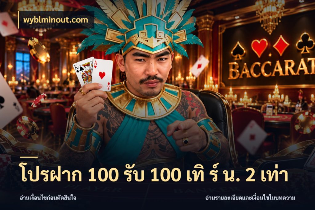 โปรฝาก 100 รับ 100 เทิ ร์ น. 2 เท่า wyblminout.com จับคู่โบนัสกับสไตล์เกมที่ชอบ
