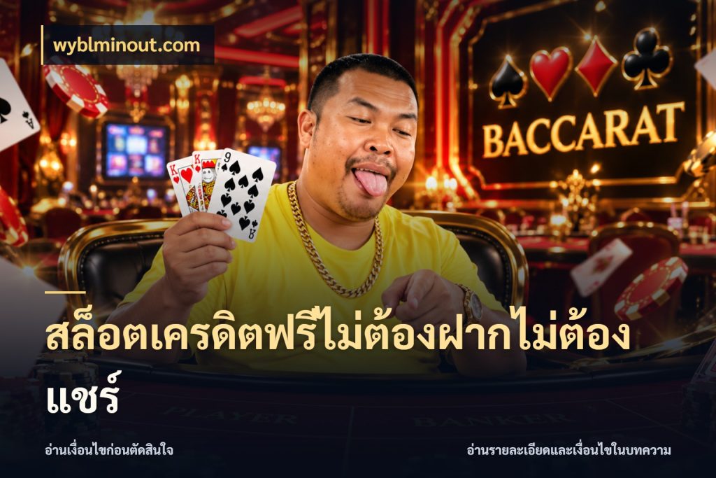 สล็อตเครดิตฟรีไม่ต้องฝากไม่ต้องแชร์ สีสันของเครดิตฟรีและเกมแนวที่ชอบ กับ wyblminout.com