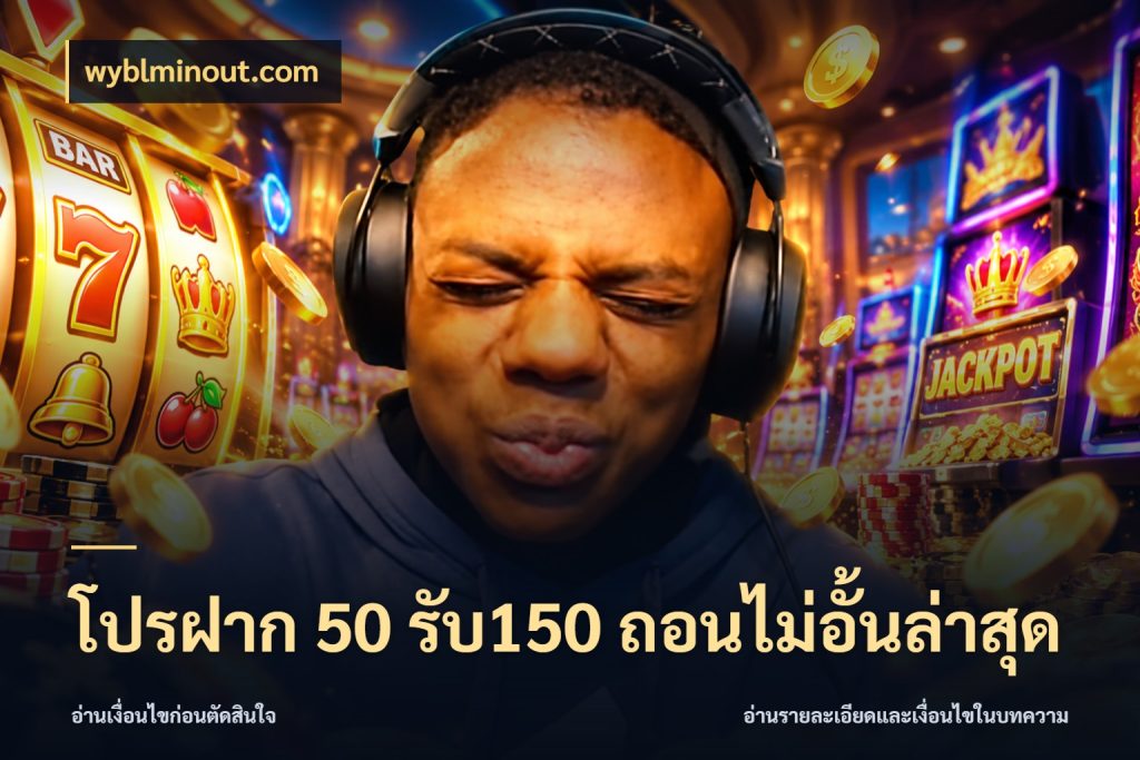โปรฝาก 50 รับ150 ถอนไม่อั้นล่าสุด โปรกับเกมที่ชอบเลือกให้ตรงสไตล์ สไตล์ wyblminout.com