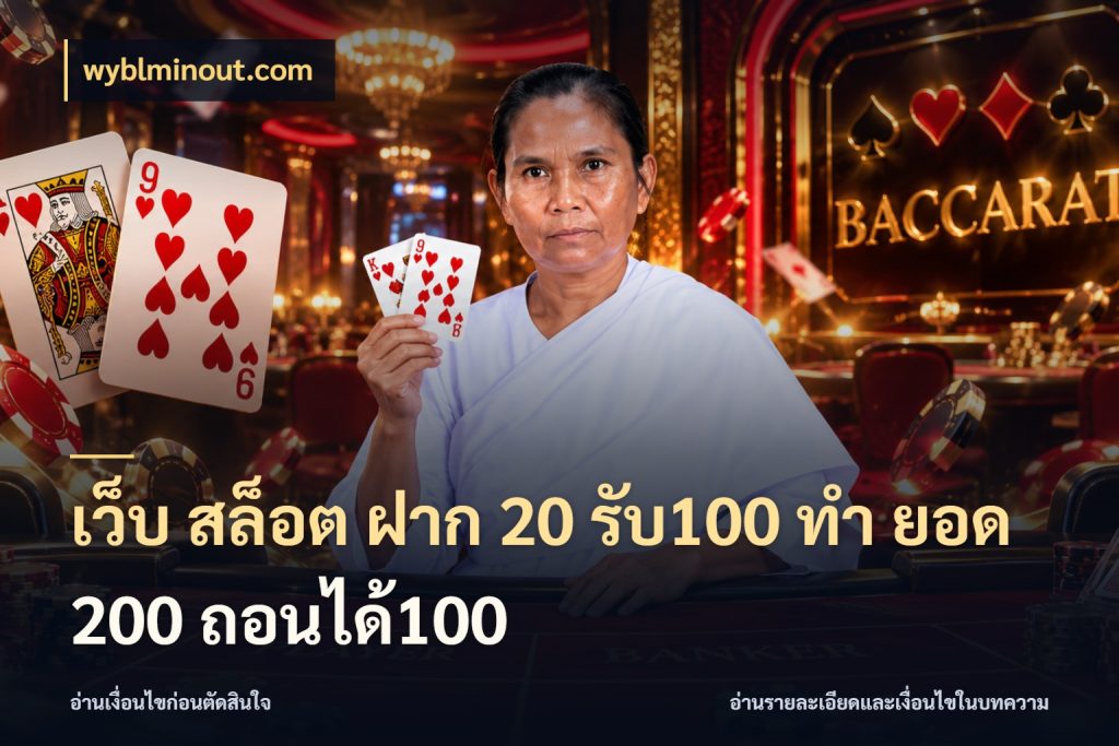 เว็บ สล็อต ฝาก 20 รับ100 ทํา ยอด 200 ถอนได้100 wyblminout.com สายโบนัสเลือกจังหวะสนุกได้อย่างไร