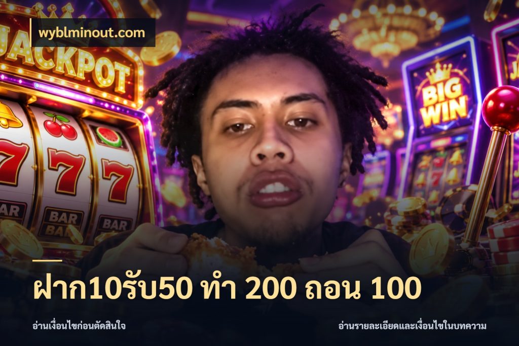 ฝาก10รับ50 ทํา 200 ถอน 100 จุดเด่นของเครดิตที่คนชอบเกมอยากรู้ ในมุม wyblminout.com
