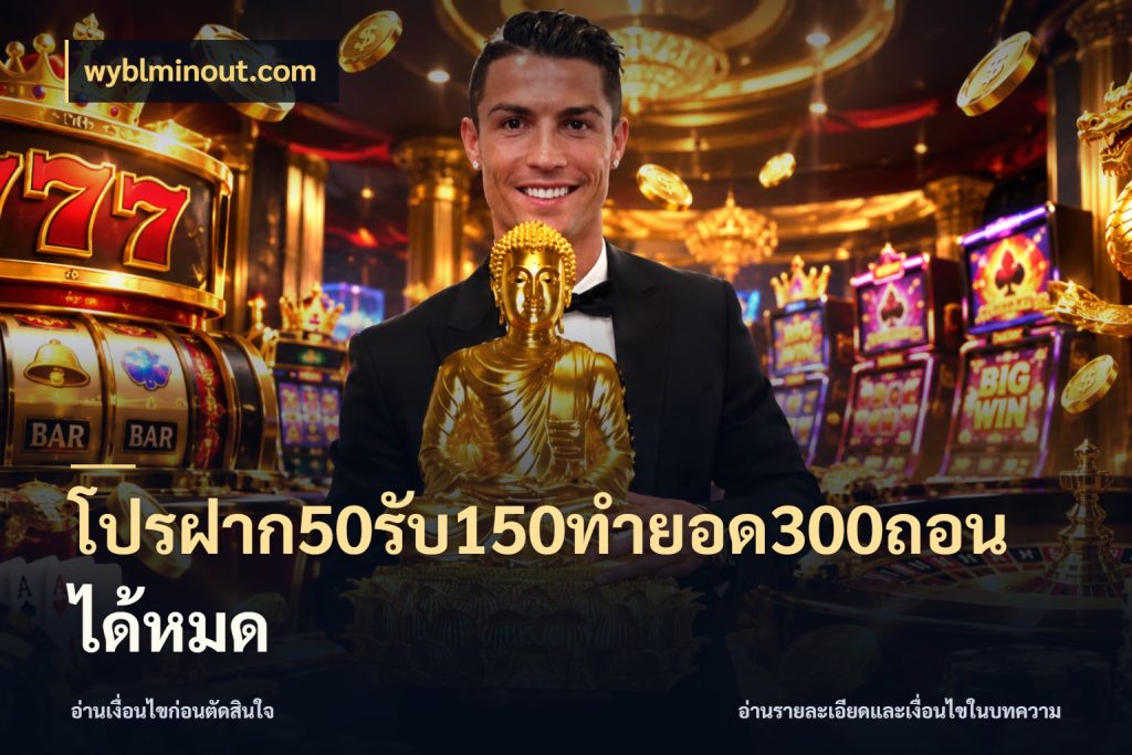 โปรฝาก50รับ150ทํายอด300ถอนได้หมด จับคู่โบนัสกับสไตล์เกมที่ชอบ ในมุม wyblminout.com