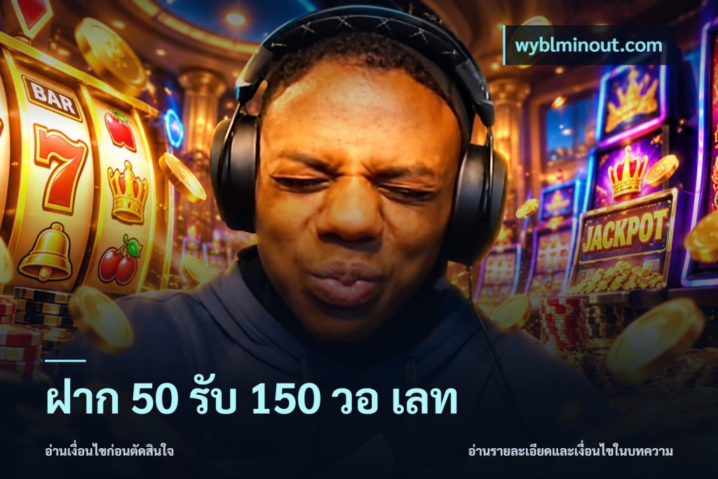 ฝาก 50 รับ 150 วอ เลท