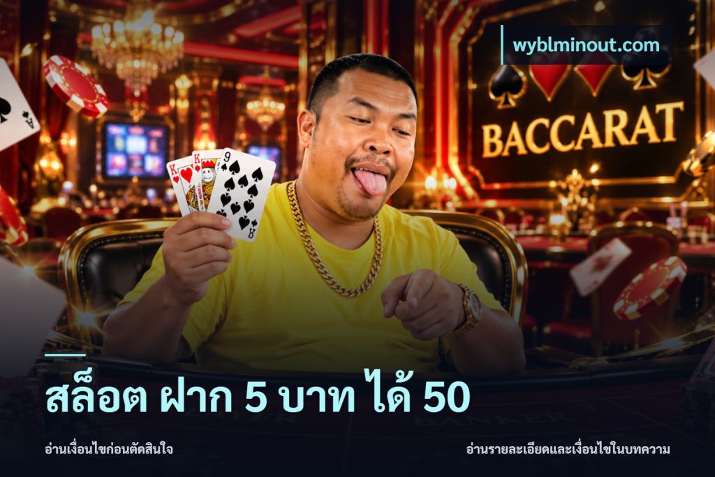 สล็อต ฝาก 5 บาท ได้ 50