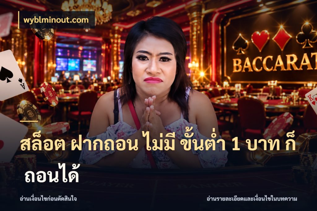 สล็อต ฝากถอน ไม่มี ขั้นต่ำ 1 บาท ก็ ถอนได้ ยอดเริ่มต้นน่าจับตากับสิทธิ์ที่เกี่ยวข้อง สไตล์ wyblminout.com