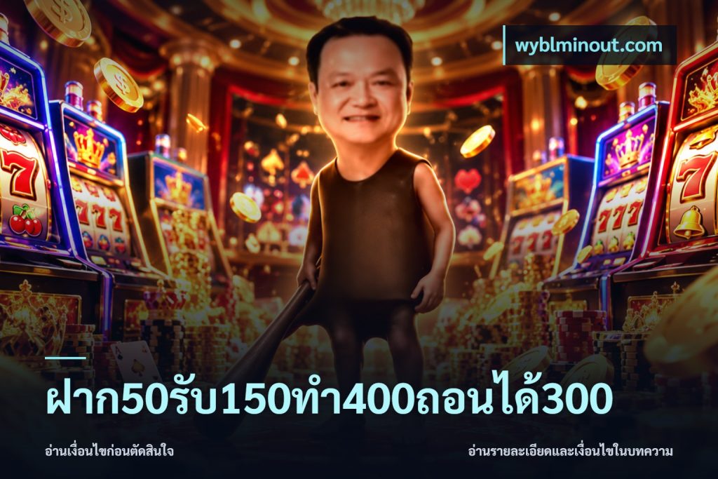 ฝาก50รับ150ทํา400ถอนได้300