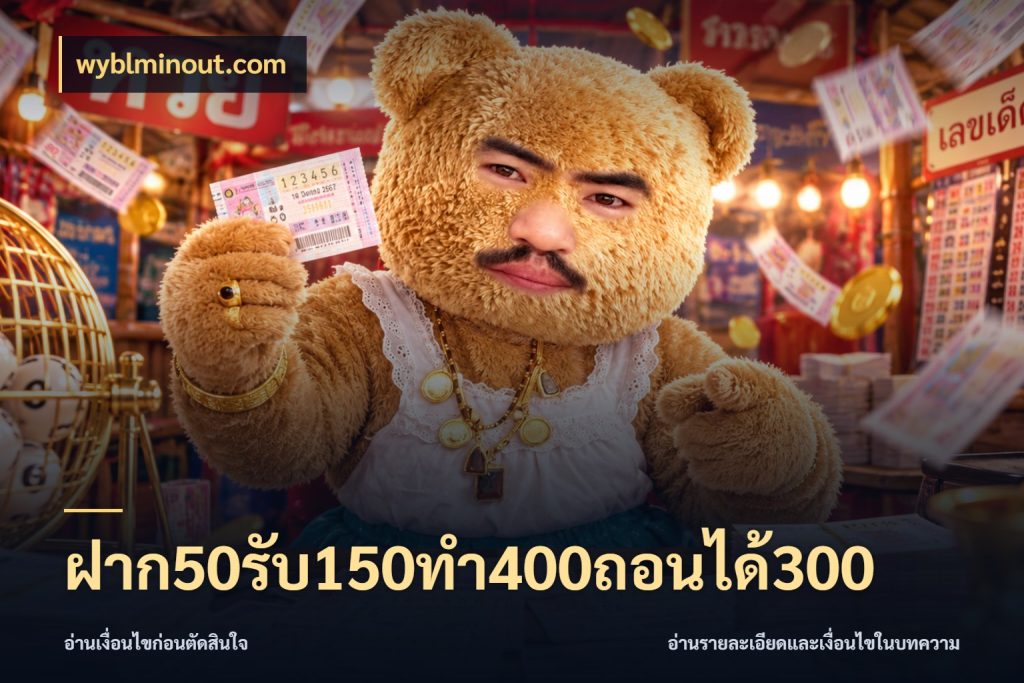 ฝาก50รับ150ทํา400ถอนได้300 wyblminout.com รูปแบบโบนัสกับสิทธิ์ของสายเกม