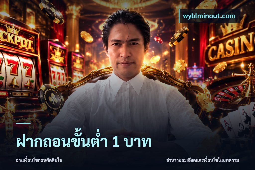 ฝากถอนขั้นต่ำ 1 บาท