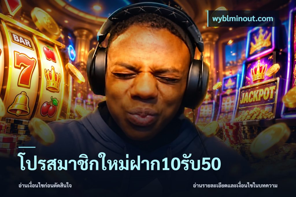 โปรสมาชิกใหม่ฝาก10รับ50