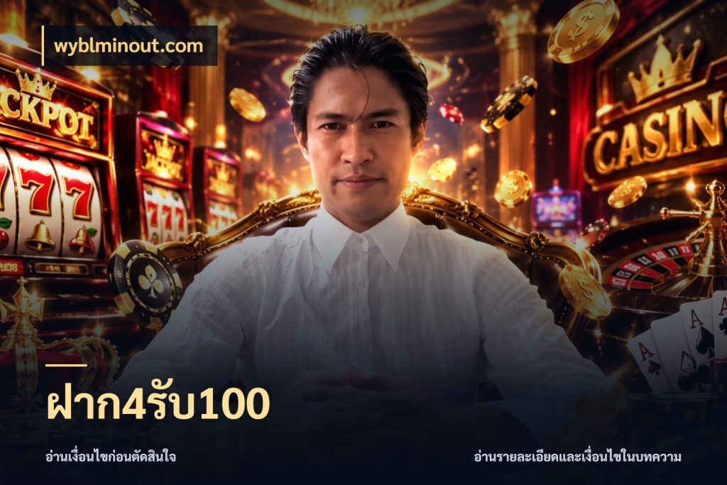 ฝาก4รับ100 wyblminout.com เครดิตกับรูปแบบโปรที่ตรงใจ