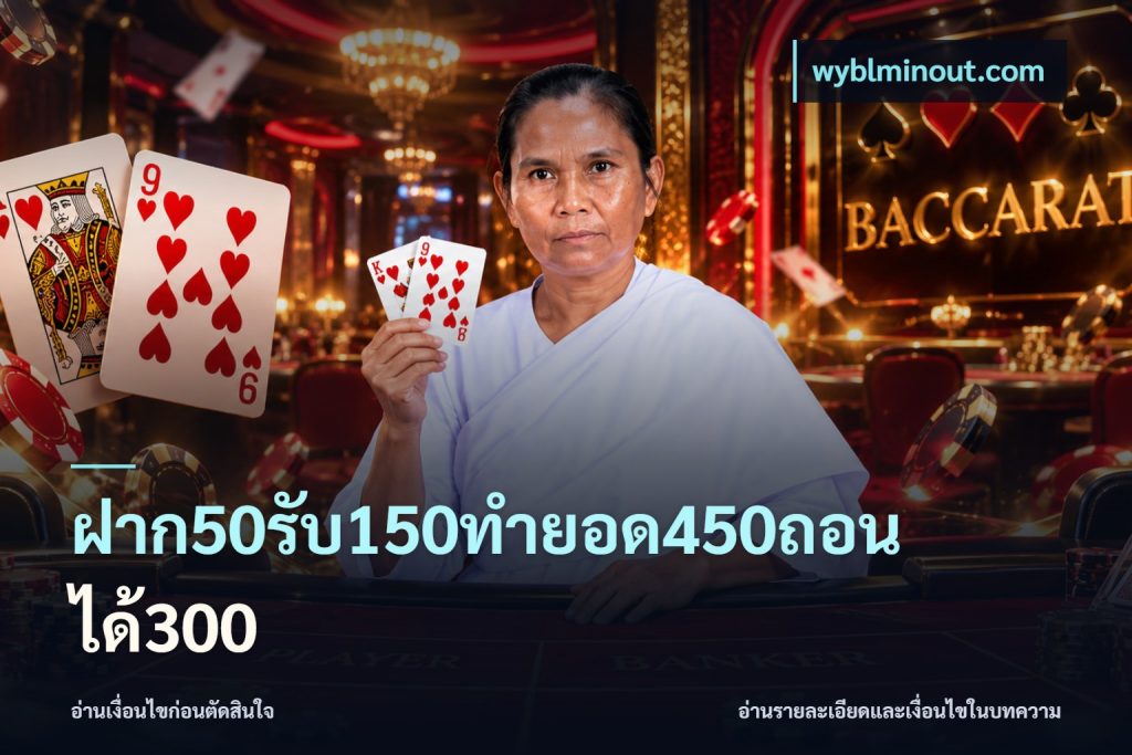 ฝาก50รับ150ทำยอด450ถอนได้300