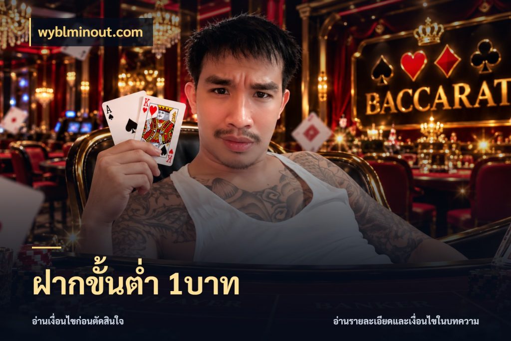 ฝากขั้นต่ำ 1บาท เงินตั้งต้นกับความสนุกที่คุณกำหนด กับ wyblminout.com