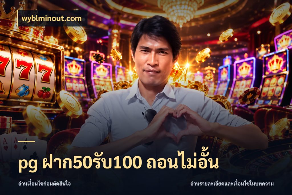 pg ฝาก50รับ100 ถอนไม่อั้น โปรยอดรับที่สายเกมสนใจ ในมุม wyblminout.com