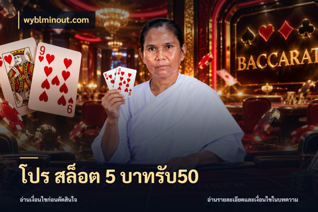 โปร สล็อต 5 บาทรับ50 ยอดฝากและยอดรับในมุมของคนชอบลุ้น กับ wyblminout.com
