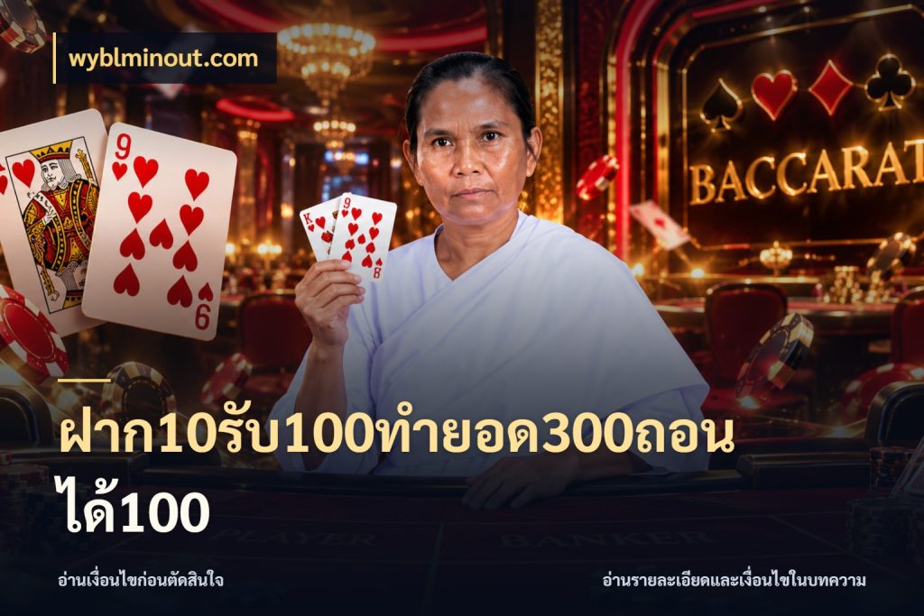 ฝาก10รับ100ทํายอด300ถอนได้100 รูปแบบโบนัสกับสิทธิ์ของสายเกม สไตล์ wyblminout.com