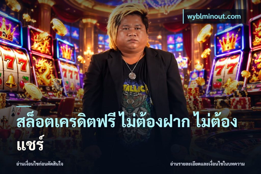 สล็อตเครดิตฟรี ไม่ต้องฝาก ไม่ต้องแชร์